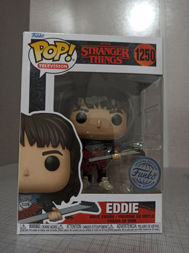 Funko Pop Eddie #1250 (Stranger Things) Television Stranger Things #1250 - Produto Original