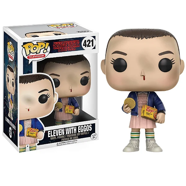 Funko Pop Eleven with Eggo (caixa com avarias)-Television Stranger Things-421