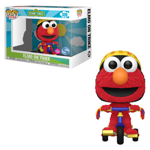 Funko Pop Elmo on Trike (Flocked)-Elmo-309