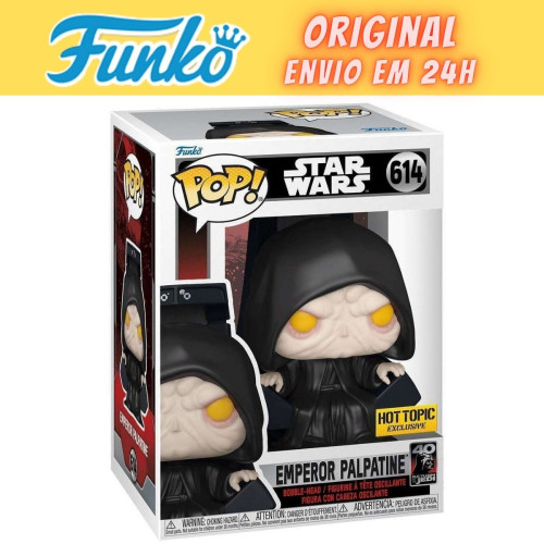 Funko Pop Emperor Palpatine - Exclusivo Hot Topic - Star Wars - #614