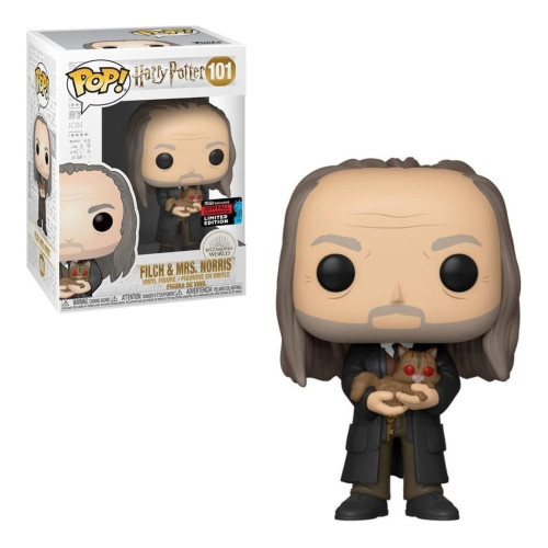 Funko Pop Filch & Mrs. Norris 2019 Fall Convention Harry Potter #101 - Produto Original