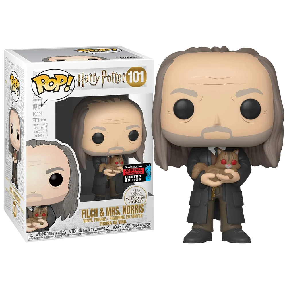 Funko Pop Filch & Mrs. Norris Fall Convention Exclusive-Harry Potter-101