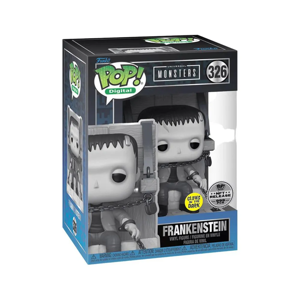 Funko Pop Frankenstein Glow In The Dark 326 [nft Limited Edition 999 Pcs] Universal Monsters #326 - Produto Original