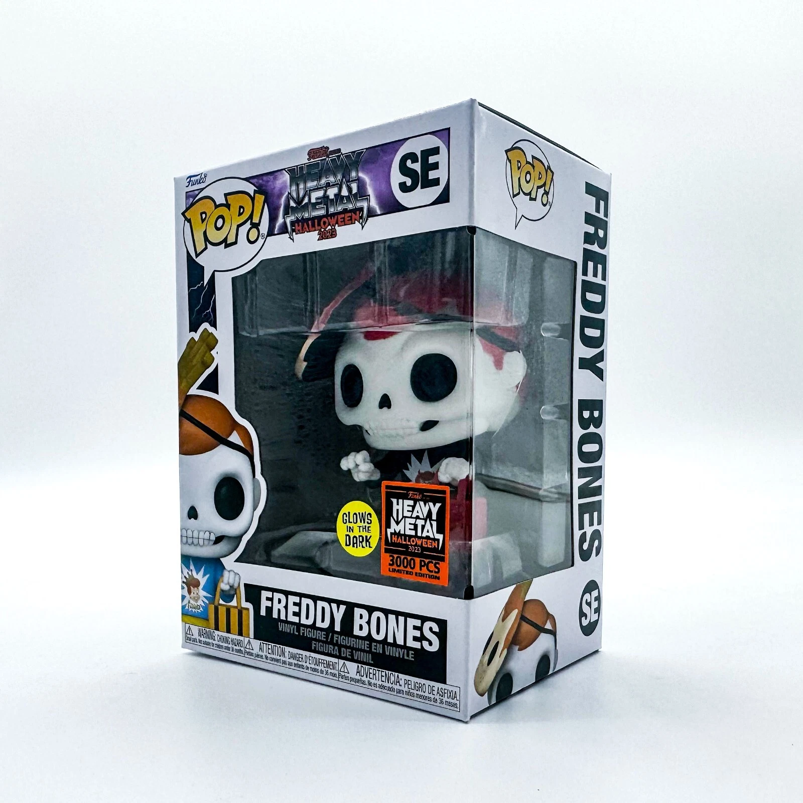 Funko Pop Freddy Bones Heavy Metal Halloween 2023 Glow Le 3000 (exclusivo)-Freddy Fundays / Freddy Funko-1