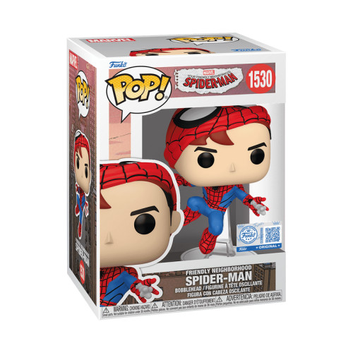Funko Pop Friendly Neighborhood Spider-man (unmasked)-Spider-man-1530