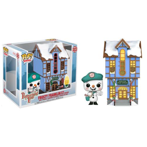 Funko Pop Frosty Franklin With Post Office Gamestop * Caixa Com Detalhes * Peppermint Lane #03 - Produto Original