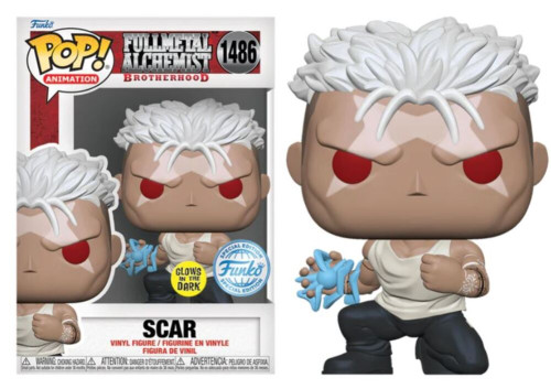 Funko Pop Fullmetal Alchemist 1486 - Scar ( Glow )-Fullmetal Alchemist-1486