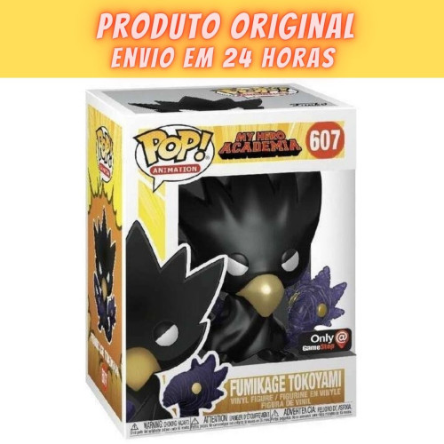 Funko Pop Fumikage Tokoyami - Exclusivo GameStop - My Hero Academia - #607
