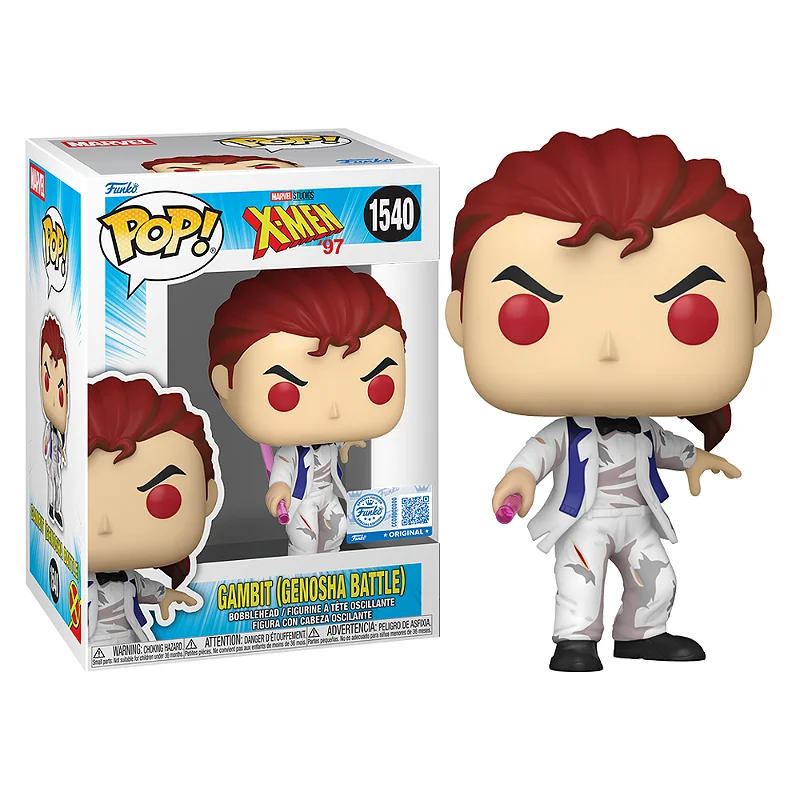 Funko Pop Gambit (Genosha Battle) Exclusive Marvel X-Men '97 #1540 - Produto Original