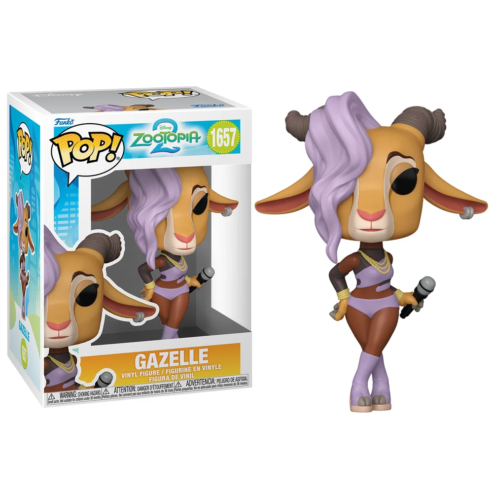 Funko Pop Gazelle Disney Zootopia 2 #1657 - Produto Original