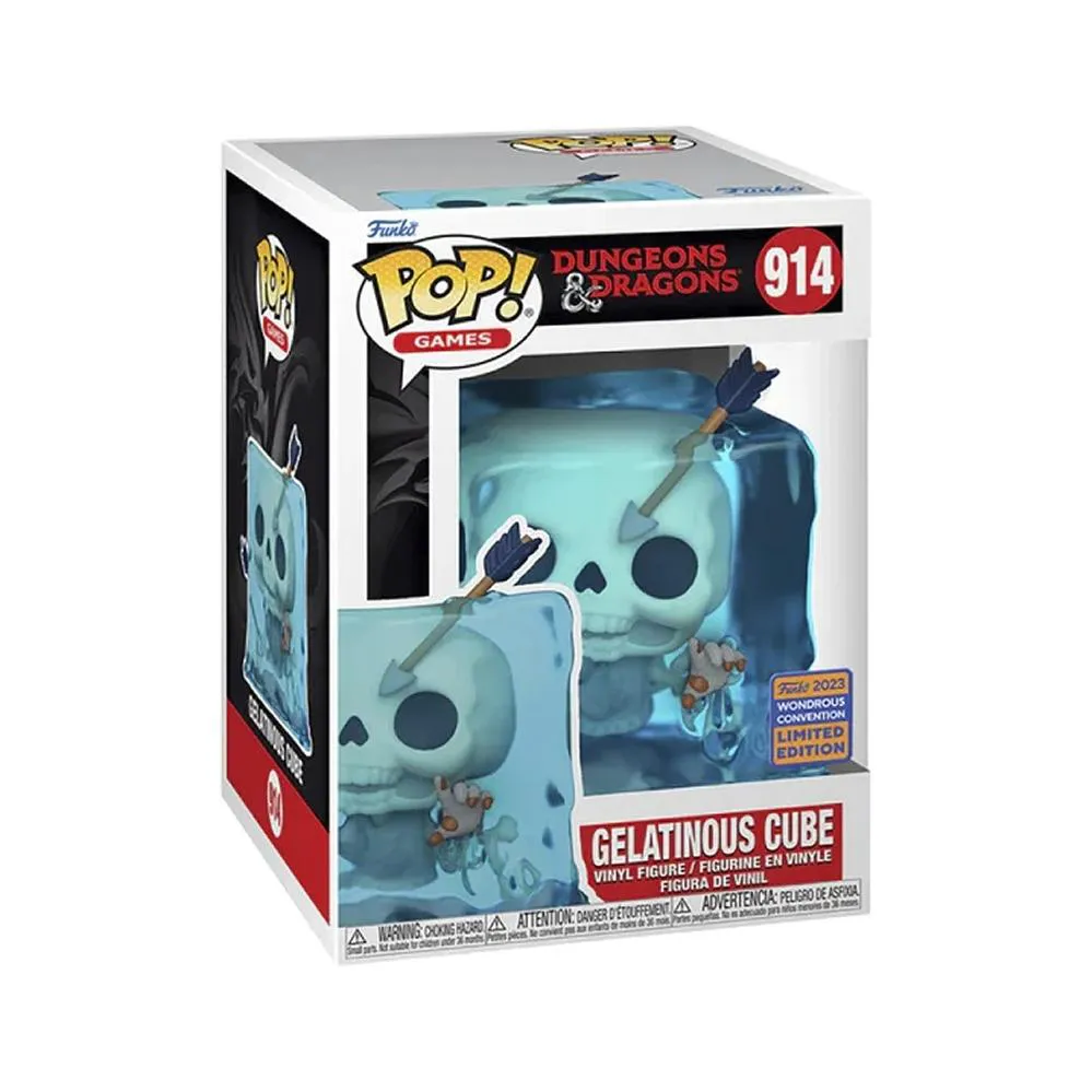 Funko Pop Gelatinous Cube Dungeons & Dragons Glow in the Dark 914 *caixa danificada* [Wondrous Convention 2023 Exclusive] Dungeons & Dragons #914 - Produto Original