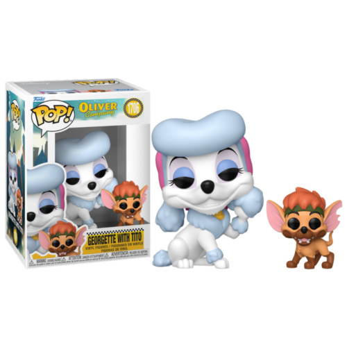 Funko Pop Georgette With Tito Disney Oliver & Company #1706 - Produto Original