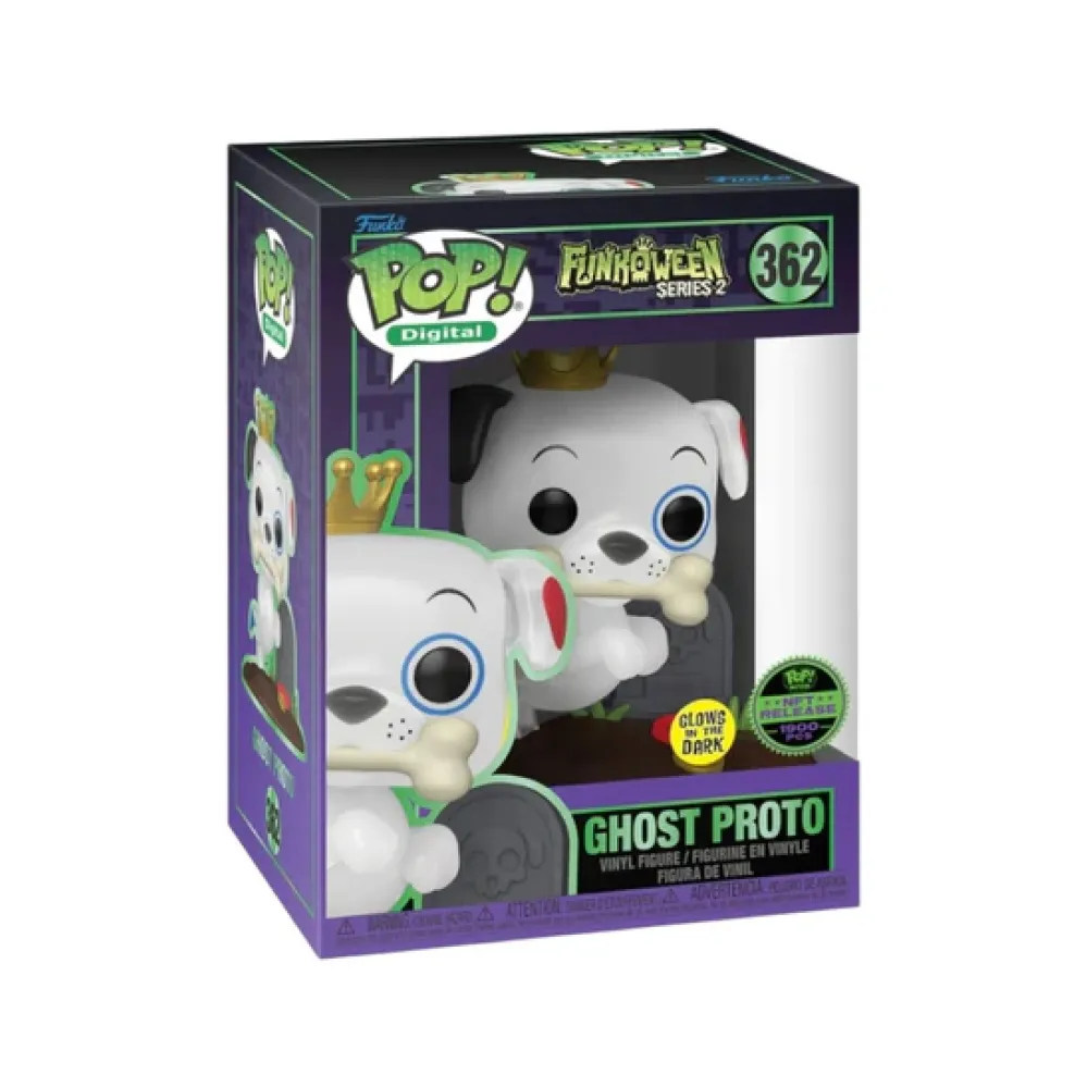Funko Pop Ghost Proto Funkoween 632 [NFT Limited Edition 1900 PCs] Funkoween #632 - Produto Original