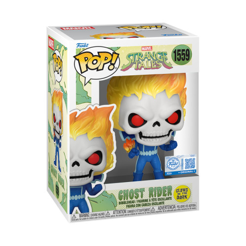 Funko Pop Ghost Rider Glow Exclusivo Marvel Strange Tales #1559 - Produto Original