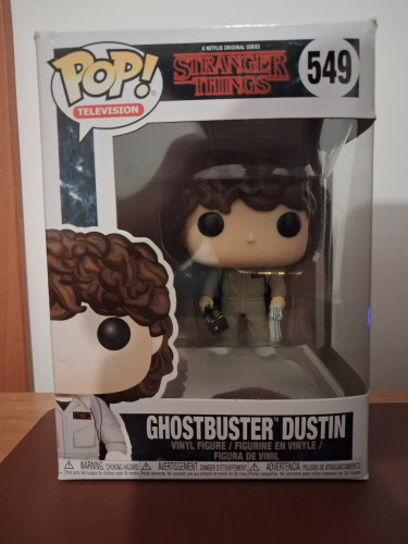 Funko Pop Ghostbuster Dustin 549 - Vaulted - Caixa Com Pequenos Detalhes Stranger Things #549 - Produto Original