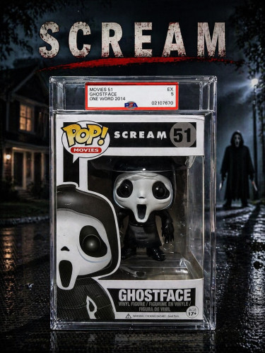 Funko Pop Ghostface (one Word) Autenticado Scream #51 - Produto Original