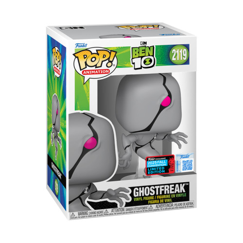 Funko Pop Ghostfreak #2119 Nycc Exclusivo Ben 10-Ben 10-2119