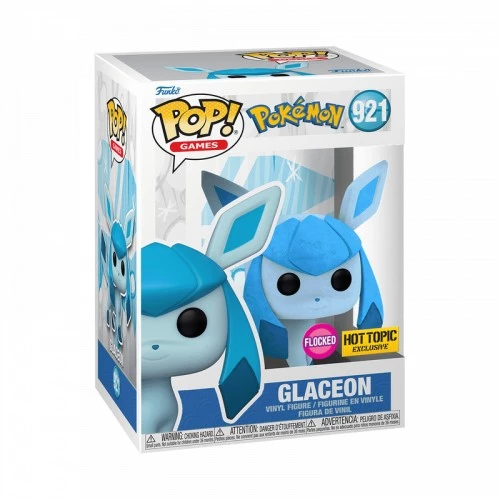 Funko Pop Glaceon Flocked Hot Topic Exclusivo - Games Pokémon  #921