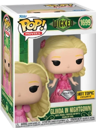 Funko Pop Glinda In Nightgown #1699 - Hot Topic Exclusive - Diamond - Com Pequeno Detalhe Na Caixa - Wicked  #1699