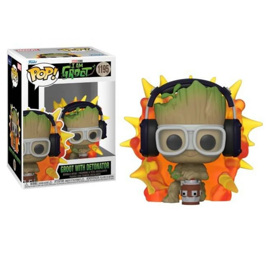 Funko Pop!groot With Detonator - Marvel I Am Groot - #1195