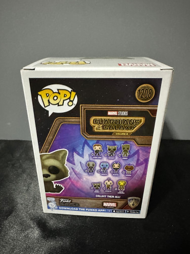 Action Figures Funko Pop Guardioes Da Galaxia Bacy Rocket 1208 - Guardiões Da Galáxia - #