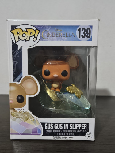 Funko Pop Gus Gus In Slipper 139 Caixa Com Detalhes Cinderella-Disney Cinderella-139