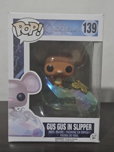 Funko Pop Gus Gus In Slipper 139 Caixa levemente desbotada Cinderella - Disney Cinderella  #139