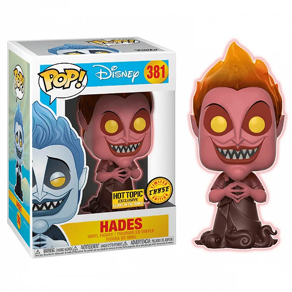 Funko Pop Hades Chase Glow in the Dark Hot Topic Exclusive Disney Hercules #381 - Produto Original
