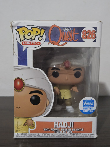 Funko Pop Hadji 826 Caixa Danificada Hanna Barbera Jonny Quest #122 - Produto Original