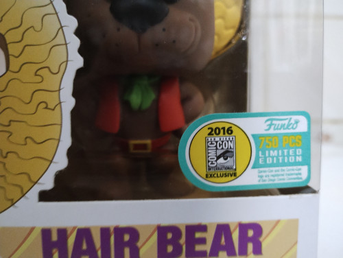 Funko Pop Hair Bear 2016 New York Comic Con (750 pcs) - Animation Hanna-Barbera - #1