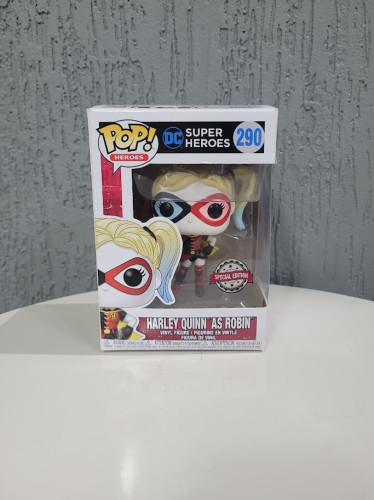 Funko Pop Harley Quinn As Robin - Special Edition (caixa Danificada) - DC Super Heroes - #290