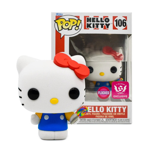 Funko Pop Hello Kitty Flocked [It's Sugar Exclusive] Hello Kitty #106 - Produto Original