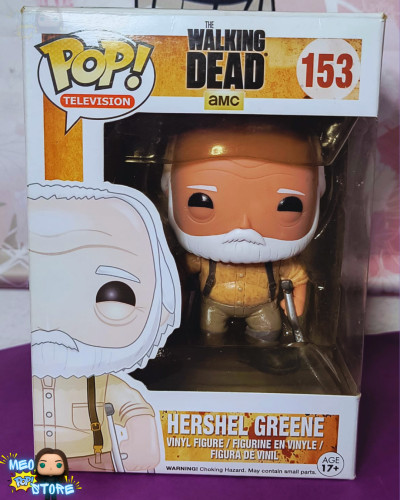 Funko Pop Hershel Greene The Walking Dead #153 - Produto Original
