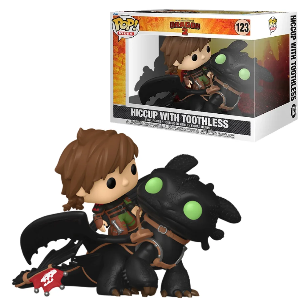 Funko Pop Hiccup With Toothless How To Train Your Dragon #123 - Produto Original