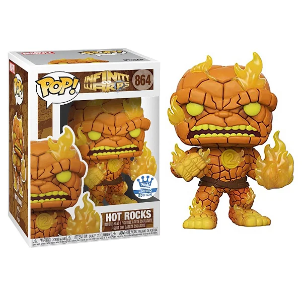 Funko Pop Hot Rocks Funko Shop Exclusive Marvel Infinity Warps #864 - Produto Original