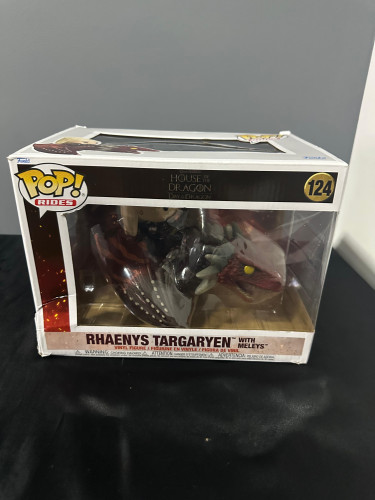 Action Figures Funko Pop House Of Dragon Rhaenys With Meleys 124 Detalhe - House Of The Dragon - #