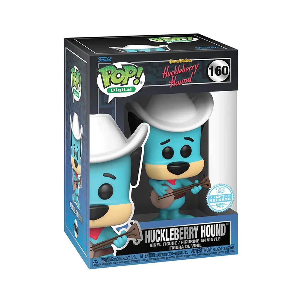 Funko Pop Huckleberry Hound 160 Grail [NFT Limited Edition 999 PCs] Digital Hanna-Barbera Huckleberry Hound #160 - Produto Original