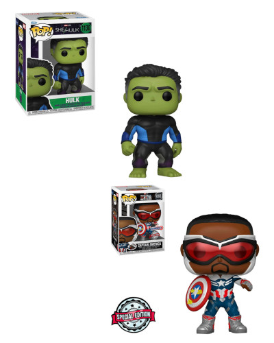 Funko Pop Hulk 1130 E Falcon Capitão América 818 – Marvel-FUNKO POP-0