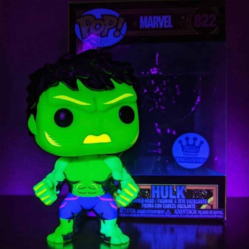 Funko Pop Hulk Black Light #822 Funko Shop Marvel Hulk #2022 - Produto Original