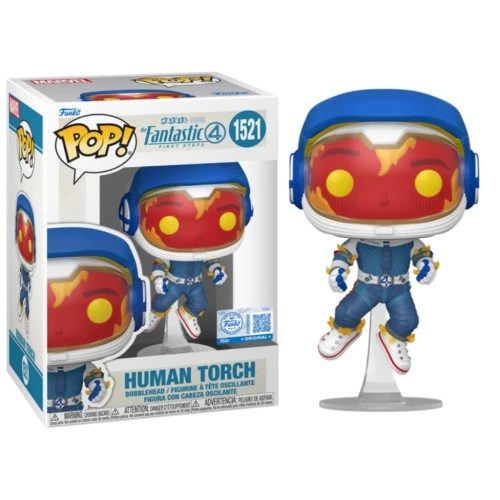 Funko Pop Human Torch ( Spacesuit ) Exclusive - Marvel Fantastic Four First Steps  #1521