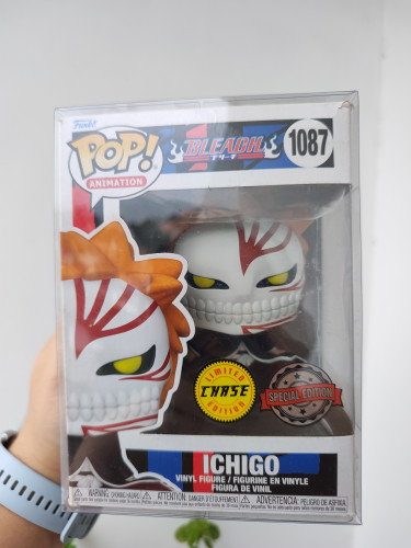 Funko Pop Ichigo Hollow Mask CHASE Raro Vaulted 1087-Animation Bleach-1087