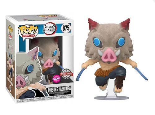Funko Pop Inosuke - Flocked - Demon Slayer: Kimetsu No Yaiba  #875