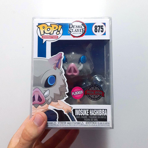 Funko Pop Inosuke - Flocked Com O Selo Clássico De Special Edition (vaulted) Demon Slayer: Kimetsu No Yaiba #875 - Produto Original