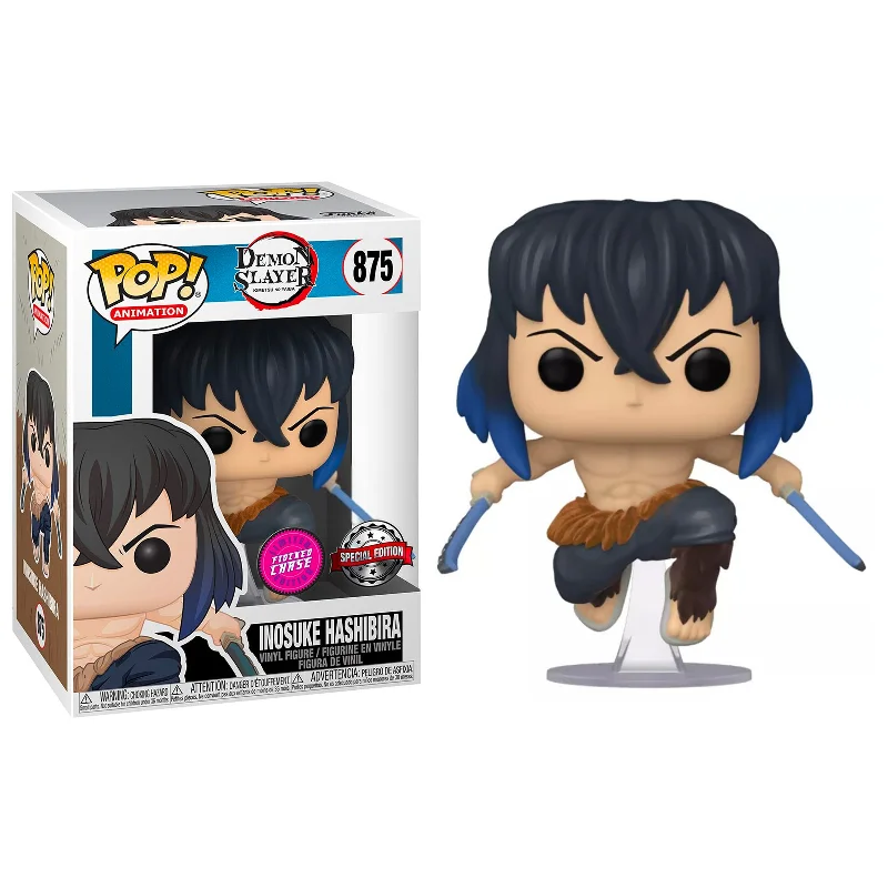 Funko Pop Inosuke Hashibira Chase Flocked - Demon Slayer  #875