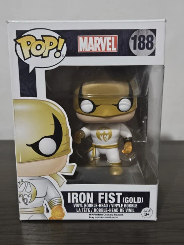Funko Pop Iron Fist (gold) 188 - Marvel Punho De Ferro - #188-MARVEL GOLD-1