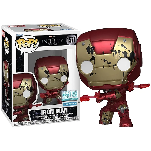 Funko Pop Iron Man 9500 Pcs Marvel The Infinity Saga #1571 - Produto Original