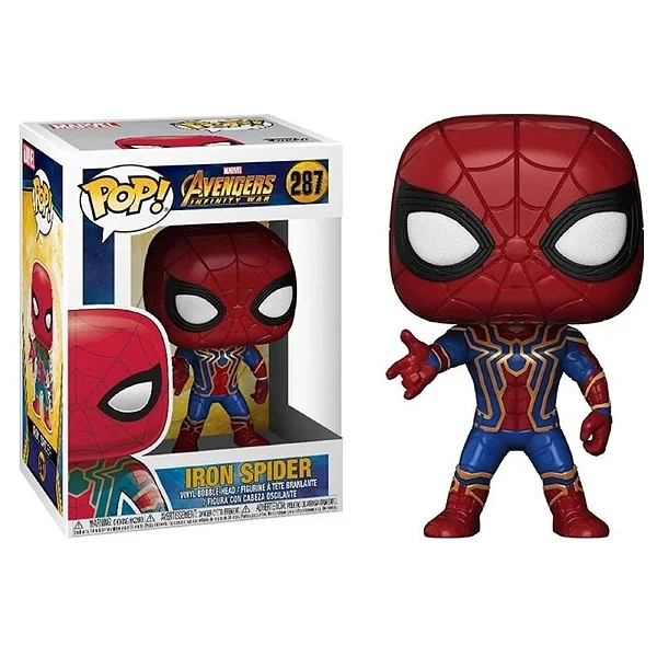 Funko Pop Iron Spider (detalhes na caixa)-Marvel Avengers Infinity War-287