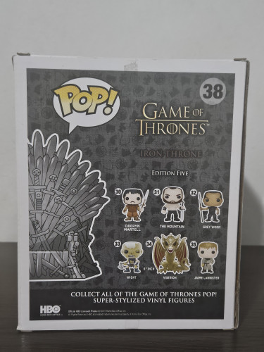 Funko Pop Iron Throne 38 (trono De Ferro) Game Of Thrones - Got - #38