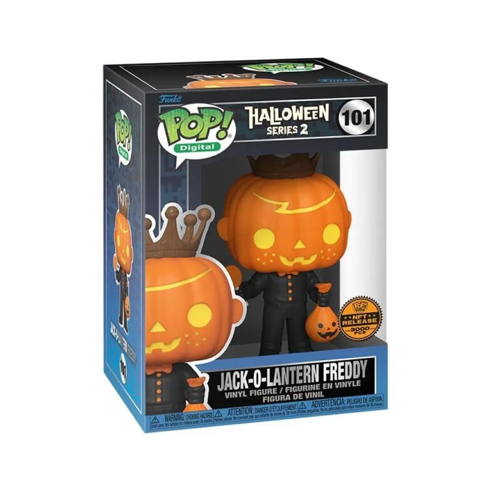 Funko Pop Jack O Lantern Freddy Halloween Series 2 101 [NFT Limited Edition 3000 PCs] Digital Halloween Series 2 #101 - Produto Original