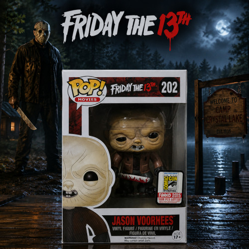 Funko Pop Jason Voorhees 1008 Unidades Sdcc 2015 Friday The 13th #202 - Produto Original